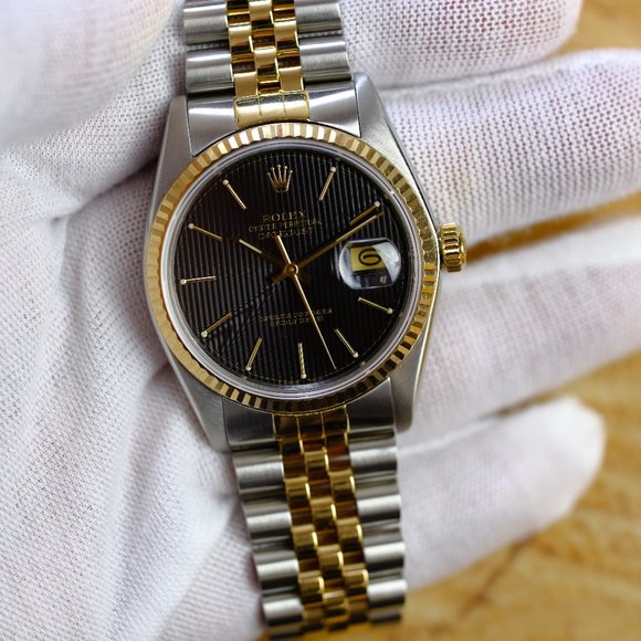 Rolex Datejust Black Tuxedo Dial 36mm Watch - Picture 8 of 9